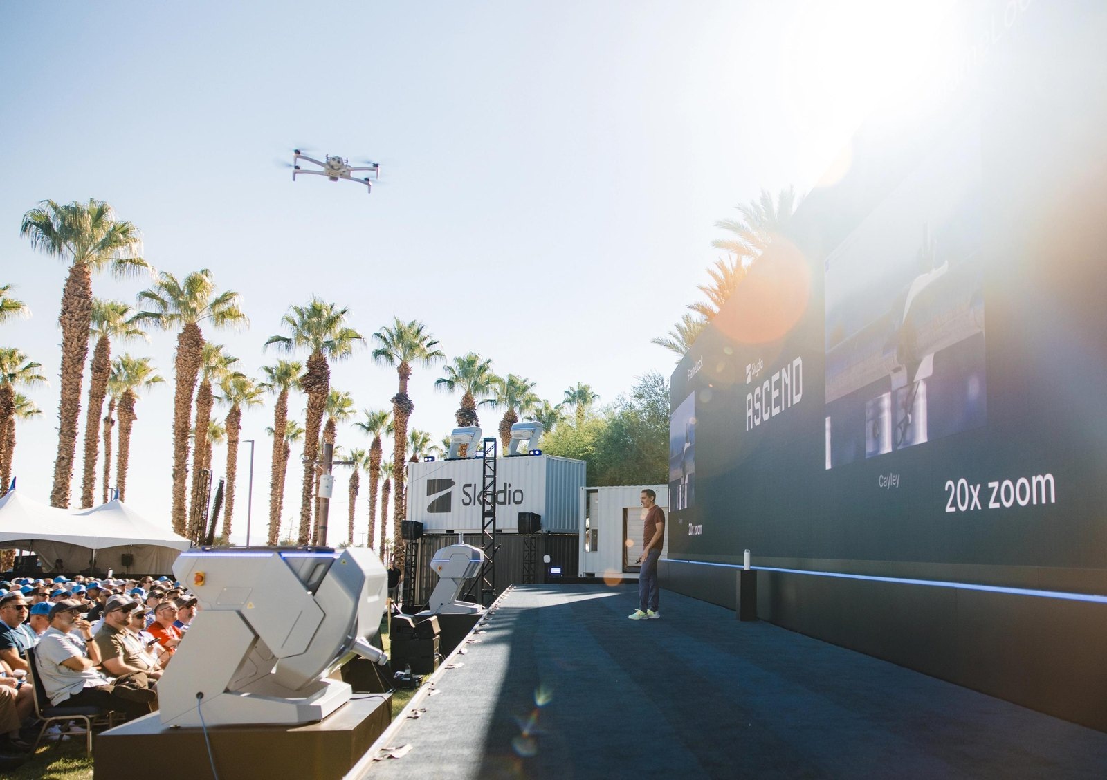 Live drone demonstration at Skydio Ascend